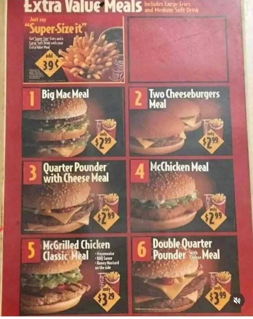 Blast from the Past: The Evolution of McDonald’s Menu Since the 90s