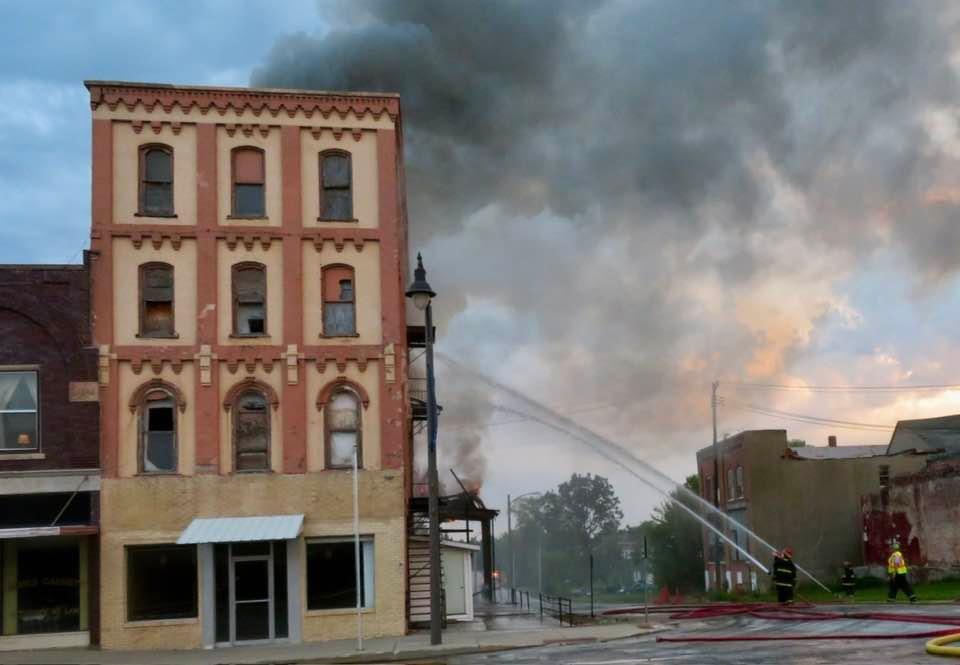 Historic Unionville Square Engulfed in Flames: Firefighters Battle to Save Landmark