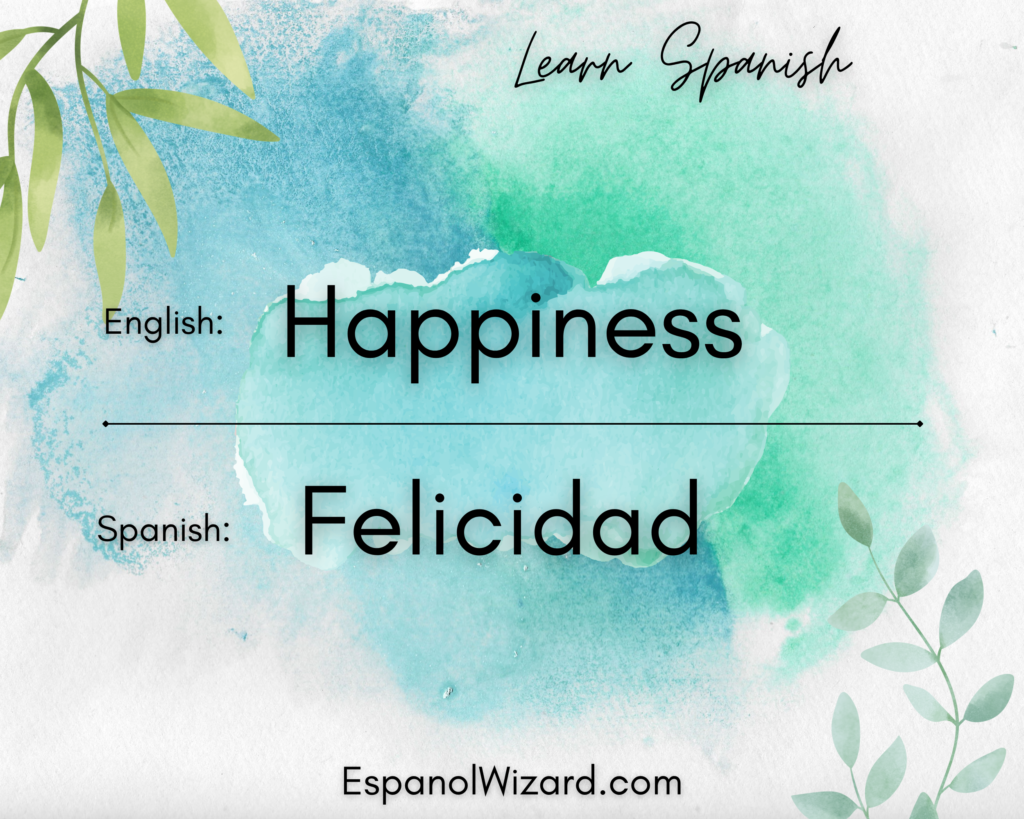 HOW TO SAY HAPPINESS IN SPANISH & HOW TO PRONOUNCE IT