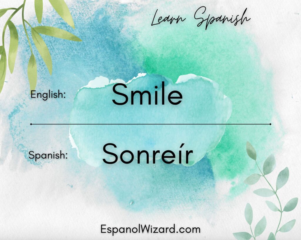 HOW TO SAY & PRONOUNCE “SMILE” IN SPANISH