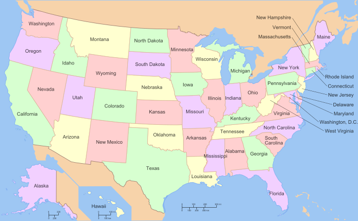 List Of All 50 States