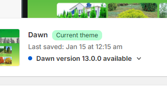 dawn theme 13.0.0